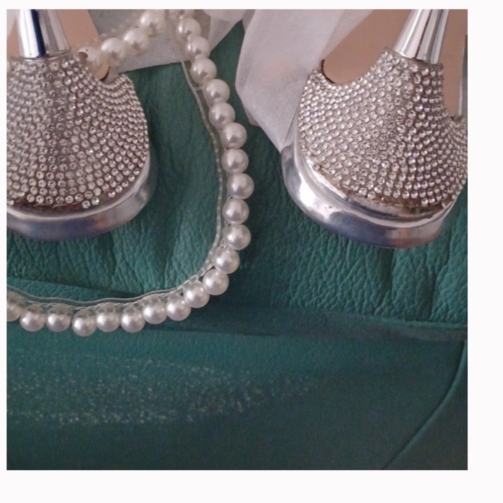 Public Desire Damaged Crystals Missing Size 9 crystal embellished pointed toe - Picture 8 of 12